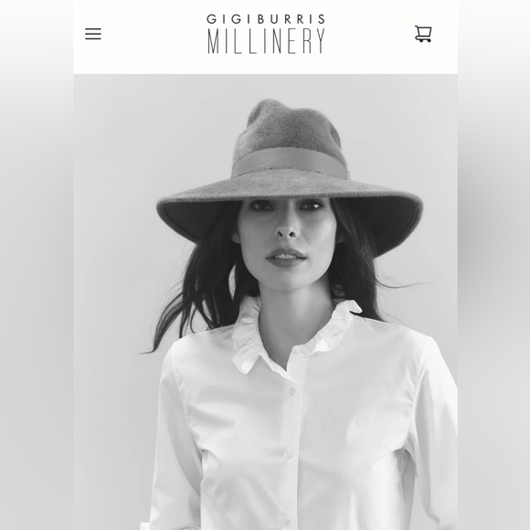 Gigi Burris Millinery DRAKE | ALABASTER hate.no tag,never worn - Picture 2 of 9